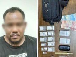 Warga Dusun III Batu VIII Desa Kebun Balok Ditangkap BNN Langkat