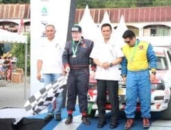 Dirlantas Poldasu Hadiri Closing Ceremonial Even Danau Toba Rally 2022 di Parapat