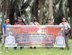 Giat Sosialisasi Karhutla Bhabinkamtibmas Polsek Besitang