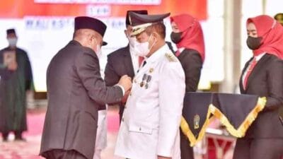 Gubsu Lantik Waris Tholib Jadi Wali Kota Tanjungbalai