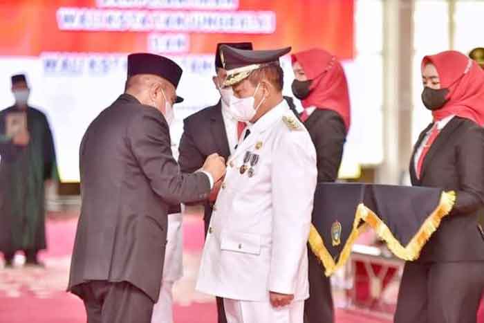 Gubsu Lantik Waris Tholib Jadi Wali Kota Tanjungbalai