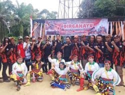 Kepala Desa dan PP Desa Sumbemukti Sambut HUT RI Ke-77 Tahun