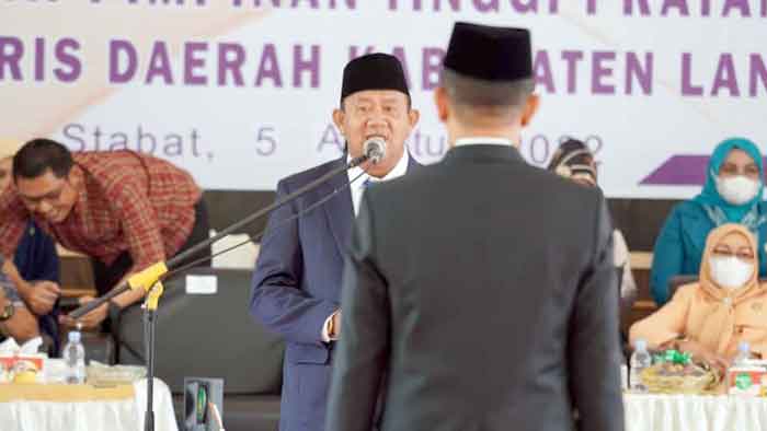 Plt Bupati Langkat Lantik Amril SSos MAP Gantikan dr Indra Salahuddin