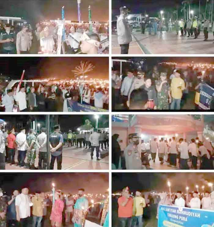 Polres Langkat Amankan Pawai Obor di Tanjung Pura