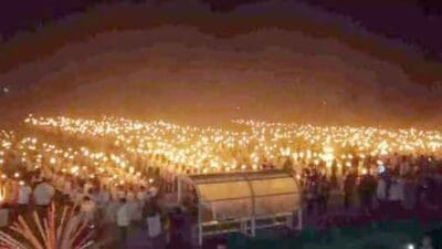 Polres Langkat Amankan Pawai Obor di Tanjung Pura