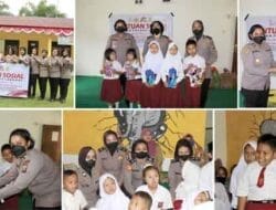 Polres Langkat Laksakan Giat Baksos Kepada Siswa/i SDLB Negeri 057704 Kwala Bingai