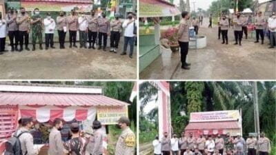 Polres Langkat Laksanakan Giat Penilaian Pos Sat Kamling