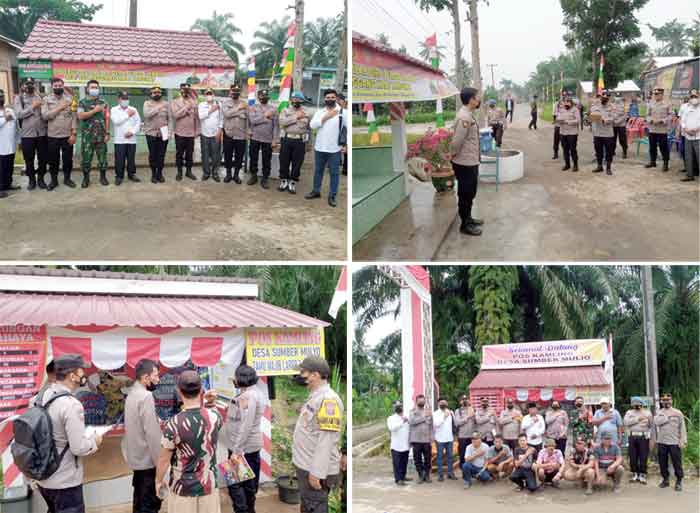 Polres Langkat Laksanakan Giat Penilaian Pos Sat Kamling