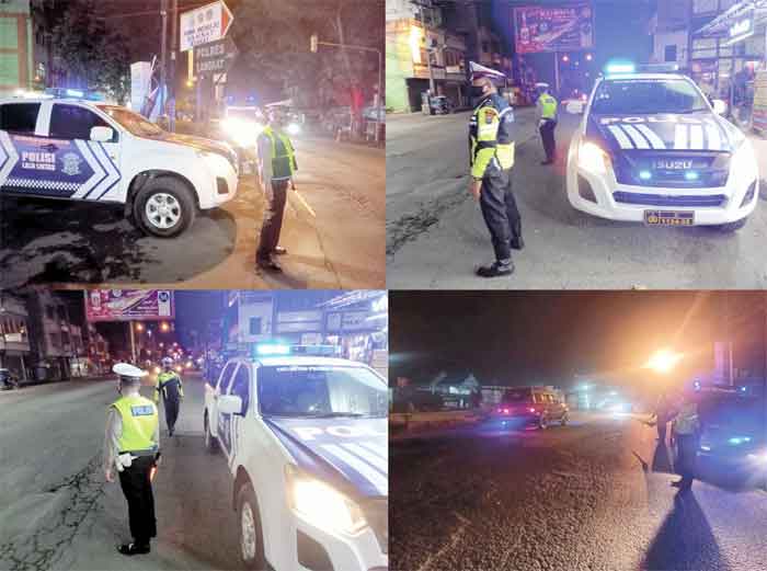 Sat Lantas Polres Langkat Laksanakan Giat Patroli Blue Light