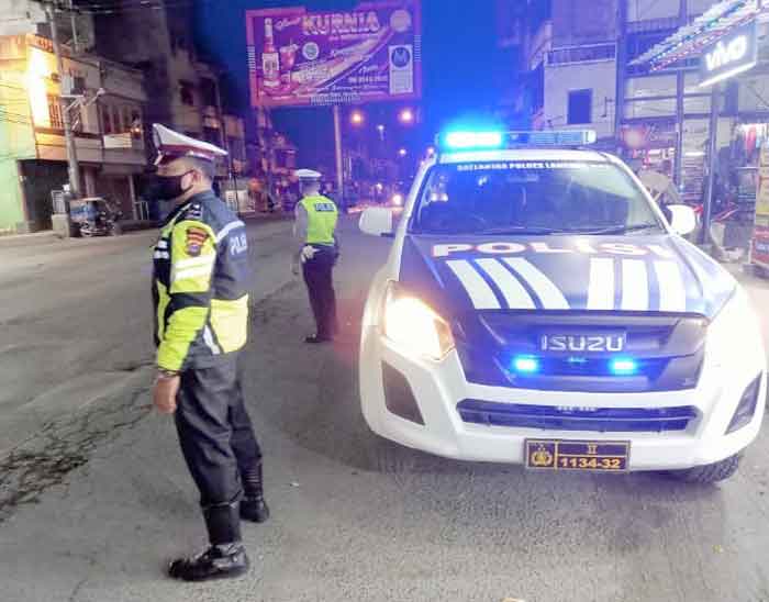 Unit Satpas Sat Lantas Polres Langkat Laksanakan Giat Patroli Blue Patrol