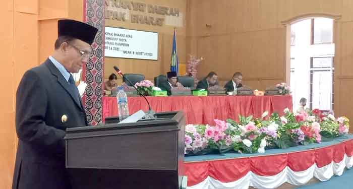 Wakil Bupati Pakpak Bharat Sampaikan Pidato Nota Jawaban LKPJ 2021