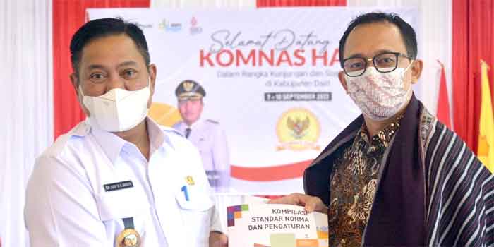 Bupati Eddy Berutu Sambut Kunker Komnas HAM