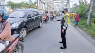 Giat Strong Point Sore Personel Sat Lantas Polres Langkat