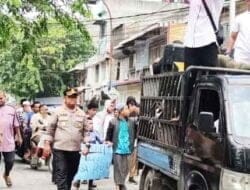 Kapolres Tanjung Balai Dampingi Pengunjuk Rasa Long March