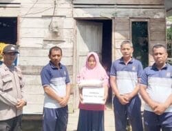 Kapolsek Tanjung Pura Baksos Kepada Masyarakat Terdampak Kenaikan BBM