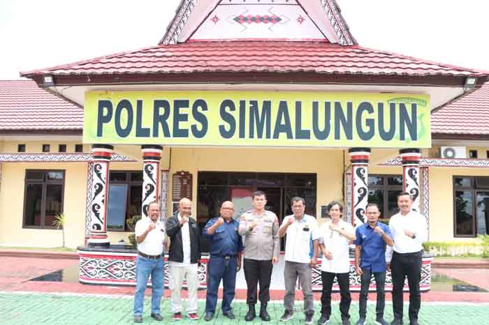 PWI Simalungun Audiensi ke Kapolres Simalungun, Dukung Kinerja Kepolisian Jaga Harkamtibmas