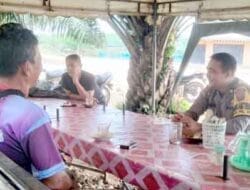 Bhabinkamtibmas Polsek Pangkalan Susu Laksanakan Sambang Desa & Pesan Kamtibmas