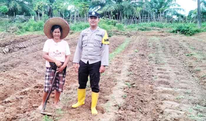 Bhabinkamtibmas Polsek Pangkalan Susu Laksanakan Sambang Desa dan Pesan-pesan Kamtibmas