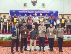 Bhabinkamtibmas Polsek Stabat Ikuti Pelaksanaan FGD di Ball Room Hotel Madani Medan