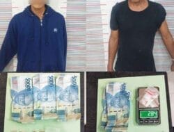 Dua Warga Sekoci Pelaku Tindak Pidana Narkotika Diciduk Polsek Besitang