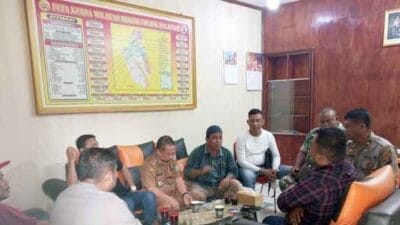 Giat Cipta Kondisi di Wilkum Polsek Salapian Bersama Unsur Muspika