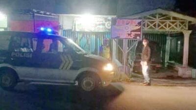 Patroli Blue Light Patrol Polsek Salapian Pascaterjadinya Bentrok OKP di Kecamatan Selesei