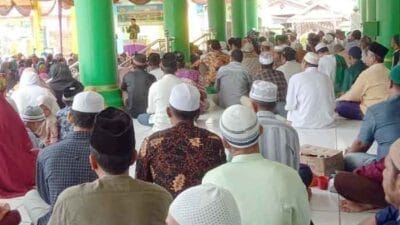 Peringatan Maulid Nabi Besar Muhammad SAW 1444 H di Desa Pulau Kampai Wilkum Polsek Pangkalan Susu