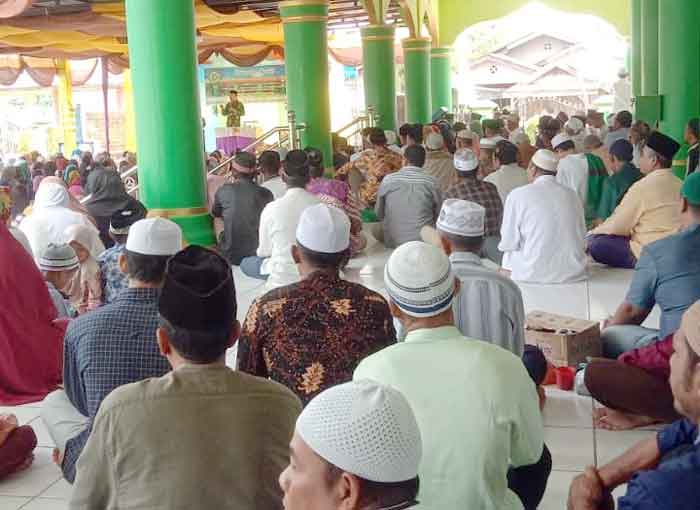 Peringatan Maulid Nabi Besar Muhammad SAW 1444 H di Desa Pulau Kampai Wilkum Polsek Pangkalan Susu