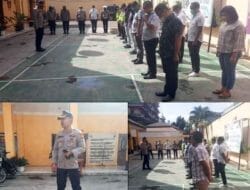 Kapolsek Medan Timur Beri Arahan Personel Layani Laporan Masyarakat dengan Maksimal Sesuai Arahan Kapolri