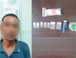 Satres Narkoba Polres Langkat Amankan Warga Desa Air Hitam dengan BB 2,08 Gram