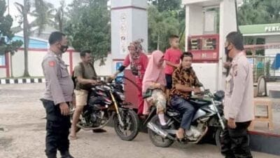 Situasi dan Stok BBM di SPBU 14.207.1112 Kelurahan Tanjung Langkat Wilkum Polsek Salapian