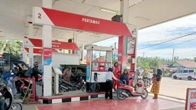 Polsek Hinai Monitoring Stok Ketersediaan BBM di SPBU
