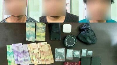 Tiga Pelaku Tindak Narkotika Jenis Sabu Diamankan Satres Narkoba Polres Langkat