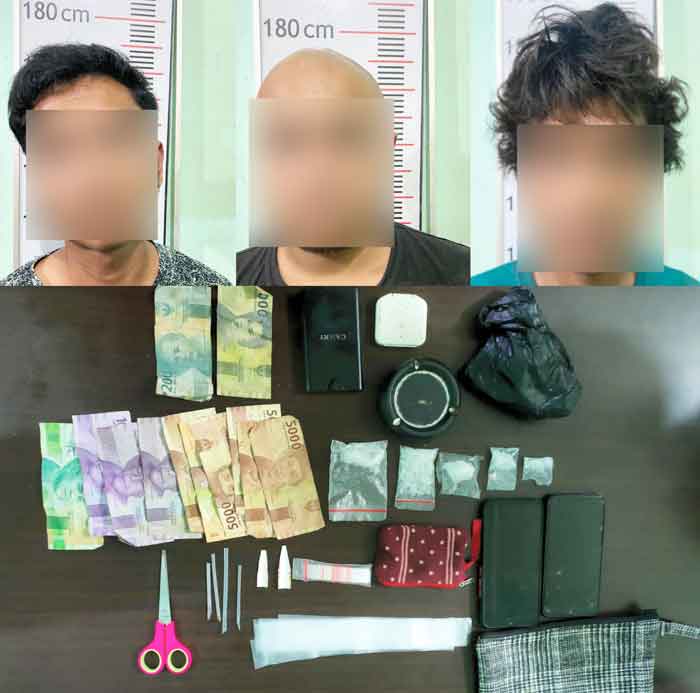 Tiga Pelaku Tindak Narkotika Jenis Sabu Diamankan Satres Narkoba Polres Langkat