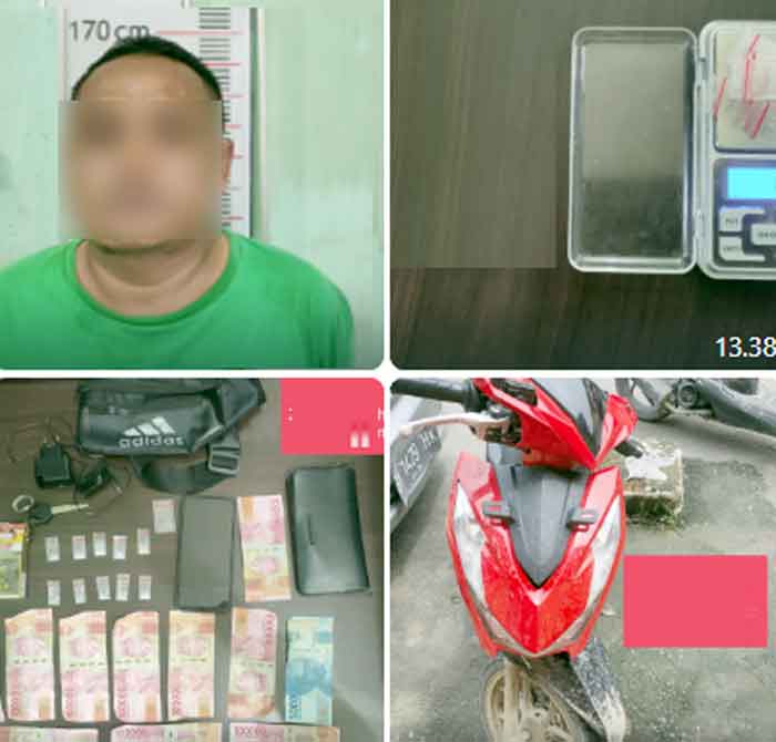 Warga Kepala Sungai Diamankan Satres Narkoba Polres Langkat, BB 1.66 Gram