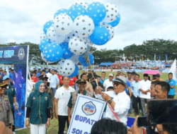 Pelepasan Balon dan Pemukulan Gendang Bupati Solok Tandai Dimulainya Bupati Cup 2022