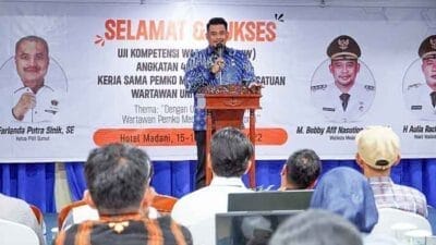 42 Wartawan Ikuti UKW, Bobby Nasution: Pemko Medan Butuh Peran Serta Wartawan Sampaikan Informasi