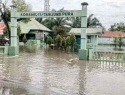Akibat Curah Hujan dengan Intensitas Tinggi Kecamatan Tanjung Pura Dilanda Banjir