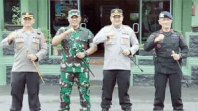 Apel Gabungan TNI dan Polri untuk Tingkatkan Sinergitas di Wilayah Kodim 0203/Langkat