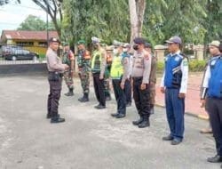 Apel Gabungan Patroli Skala Besar TNI/Polri & Instansi Terkait di Lapangan Jananuraga Polres Langkat