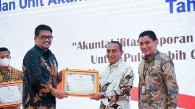Apresiasi Atas LKPD Tahun 2021 Raih Opini WTP, Kota Medan Terima Penghargaan dari Menteri Keuangan