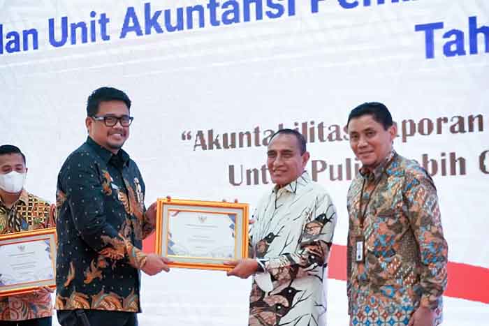 Apresiasi Atas LKPD Tahun 2021 Raih Opini WTP, Kota Medan Terima Penghargaan dari Menteri Keuangan