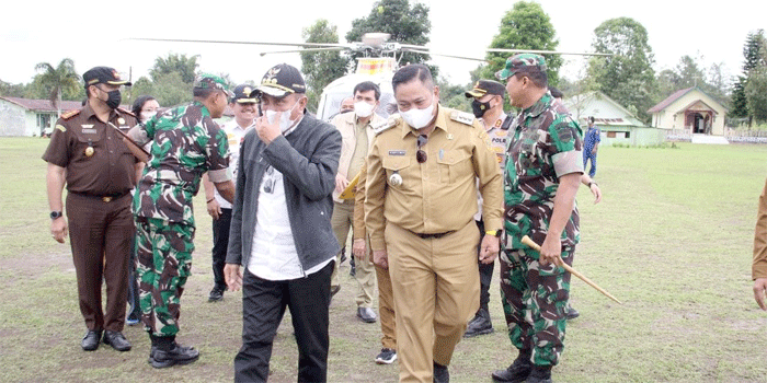Bupati Eddy Sambut Gubsu Edy untuk Pencanangan KPT di Parbuluan