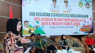 Dispora Medan Gelar Pelatihan Wasit Sepakbola untuk Tingkatkan Kemampuan