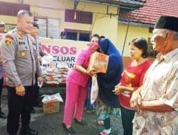Giat Bansos Polsek Pangkalan Brandan Kepada Warga dan Janda Istri Anggota Polri