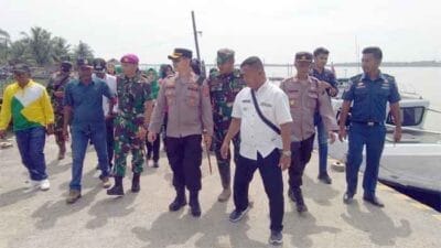 Giat Gotong Royong Bersama TNI-Polri dan Komponen Masyarakat di Wilayah Koramil 15/PS Desa Pulau Kampai