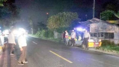 Giat Patroli Bersinggungan Personel Polsek Tanjung Pura