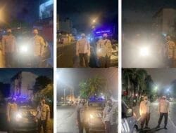 Jaga Kamtibmas, Polsek Medan Timur Gelar Patroli Blue Light