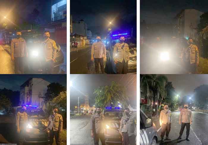 Jaga Kamtibmas, Polsek Medan Timur Gelar Patroli Blue Light