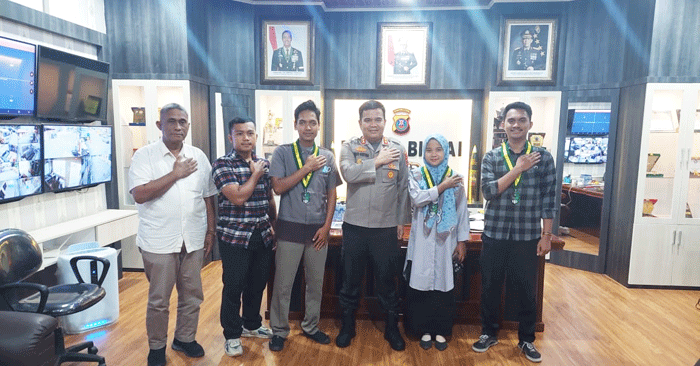 Kapolres Terima Silaturahmi Serikat Mahasiswa Muslimin Indonesia Kota Binjai